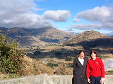 View from top of very scary road